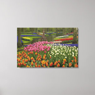 Toile Jardin de tulipes et de jacinthes, Jardins de Keuk