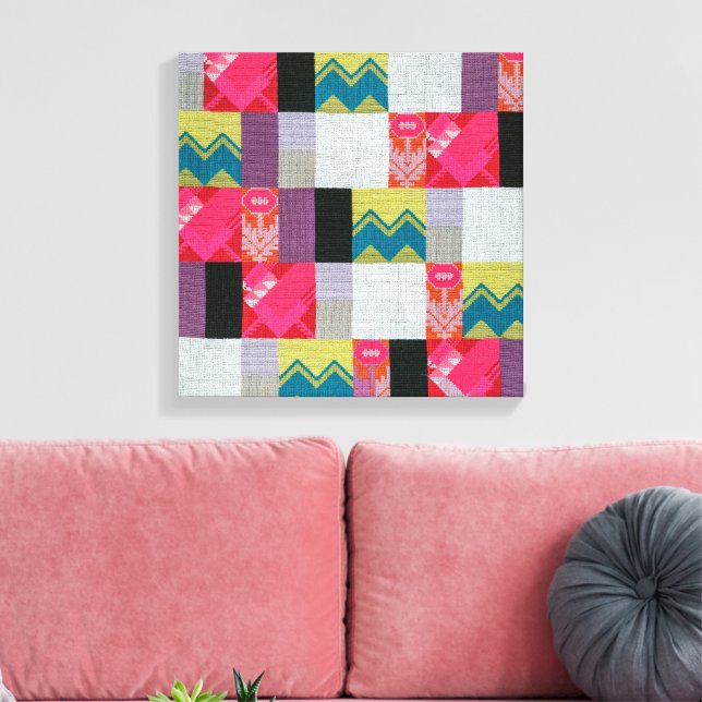 Toile Jardin des fleurs du Dada | Sophie Taeuber-Arp | (Insitu(Salon))