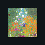 Toile Jardin des fleurs (par Gustav Klimt)<br><div class="desc">Ce dessin présente une peinture de l'artiste autrichien Gustav Klimt (1862-1918). C'est une représentation d'un beau jardin fleuri dans le style typiquement impressionniste de Klimt. Les fleurs ont presque l'air d'être débordantes, et il est impossible de ne pas se sentir soulagé par leur beauté. L'oeuvre originale a été achevée en...</div>