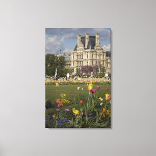 Toile Jardin des Tuileries, Louvre, Paris, France