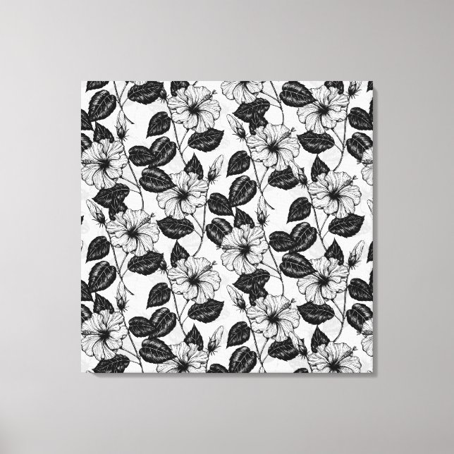 Toile Jardin d'hibiscus (Recto)
