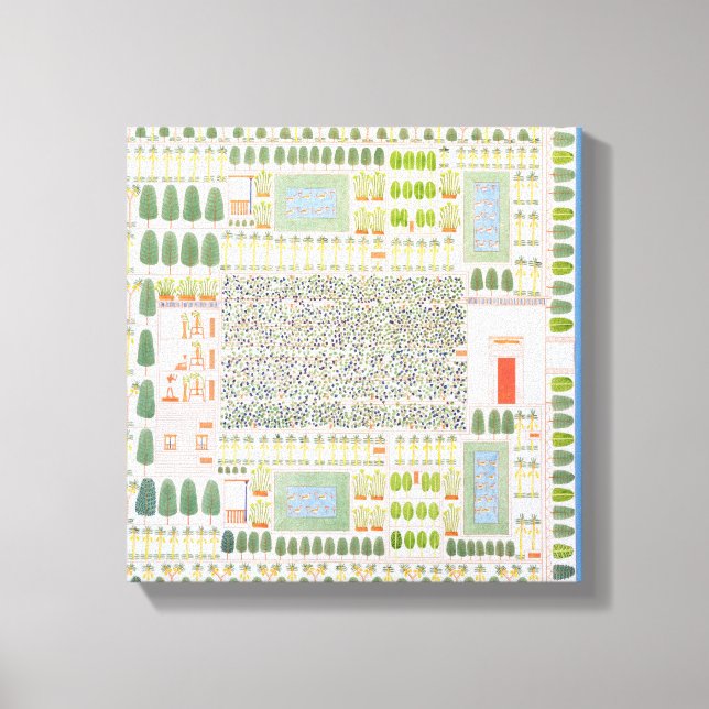 Toile Jardin d'un Dignitaire égyptien de haut rang, de (Recto)