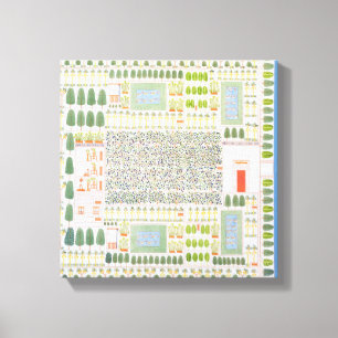 Toile Jardin d'un haut honorable égyptien, de