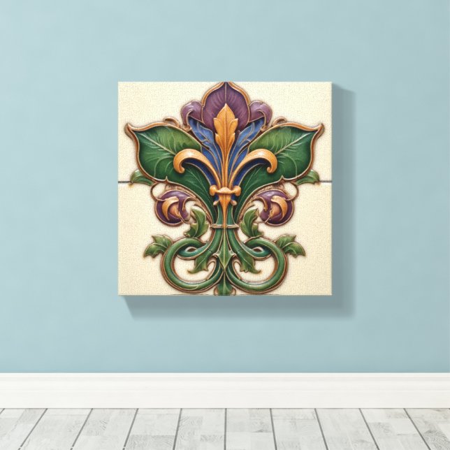 Toile Jardin Fleur-de-Lis (Insitu (Plancher de Bois))