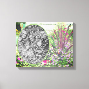 Toile Jardin Fleur Jardin Peinture Ajouter Votre Propre