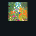 Toile Jardin fleuri | Gustav Klimt<br><div class="desc">Jardin aux Fleurs (1905-1907) de l’artiste autrichien Gustav Klimt est un chef-d’oeuvre vibrant de l’art du début du XXe siècle. Cette scène luxuriante et impressionniste déborde de fleurs colorées dans une tapisserie de la nature fascinante, reflétant le style décoratif de Klimt et l’amour pour les motifs floraux. Les textures riches...</div>