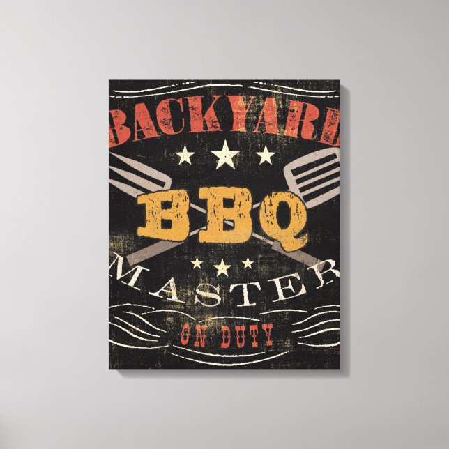 Toile Jardin maître barbecue (Recto)