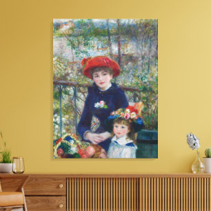 Toile Jardin paysager des sœurs Renoir Cottagecore