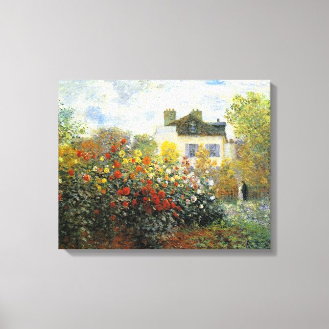 Toile Jardin Rose Monet (Recto)