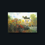 Toile Jardin Rose Monet<br><div class="desc">Monet Rose Jardin toile enveloppé. Huile sur toile de 1883. Claude Monet, impressionniste français, a créé quelques-uns des plus beaux paysages de jardin près de chez lui à Giverny. C'est l'une de ses oeuvres antérieures représentant un jardin rose le matin près d'Argenteuil. L'oeuvre présente des roses jaunes, rouges et blancs...</div>