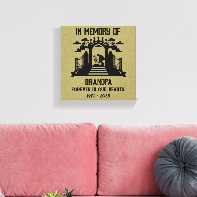 Toile Jardiniers funéraires en mémoire (Insitu(Salon))