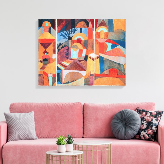 Toile Jardins du Temple | Paul Klee | (Insitu(Salon))