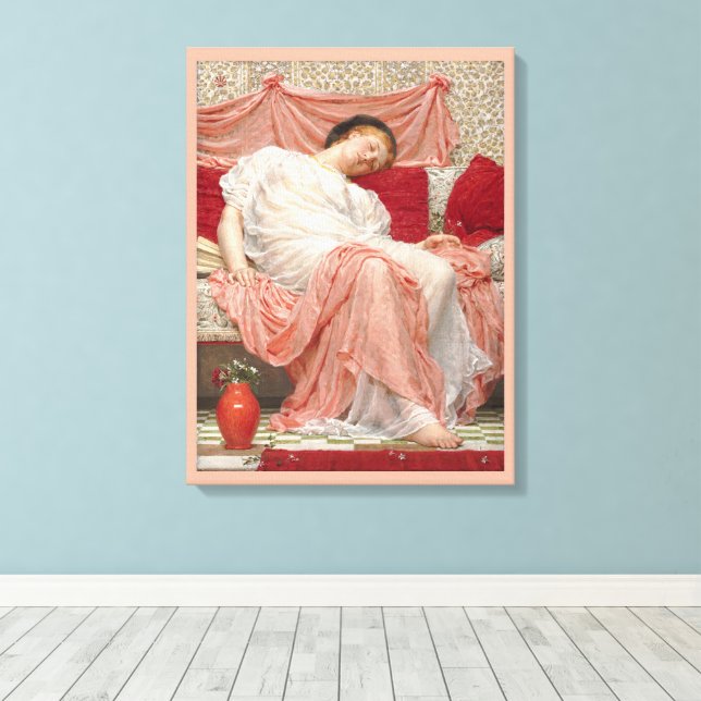 Toile Jasmine par Albert Joseph Moore, Fine Art Victorie (Insitu (Plancher de Bois))