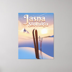 Toile Jasna, Slovaquie Affiche de ski.