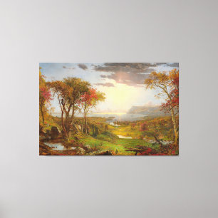 Toile JASPER F. CROPSEY Automne Sur la rivière Hudson 18