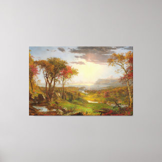 Toile JASPER F. CROPSEY Automne Sur la rivière Hudson 18