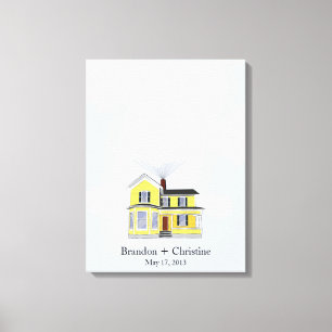 Toile Jaune Flottante Accueil Empreintes digitales Livre