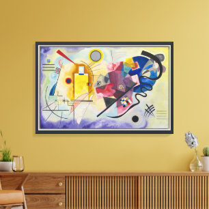 Toile Jaune, Rouge, Bleu de Wassily Kandinsky