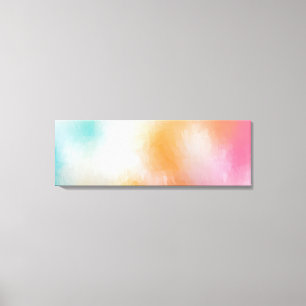 Toile Jaune Vert Rouge Rose Bleu Violet Art Abstrait