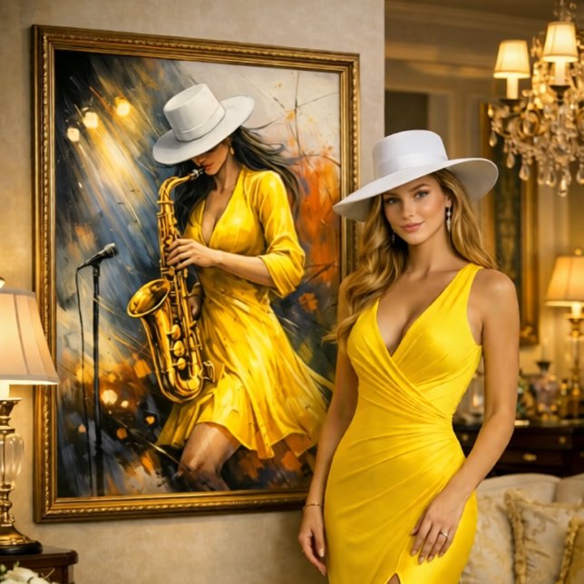 Toile Jazz Rhythm and Color (Here at the La Epoca store, you will find beautiful and vibrant works of art.)