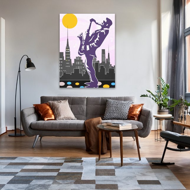 Toile Jazz Saxophone (Créateur téléchargé)