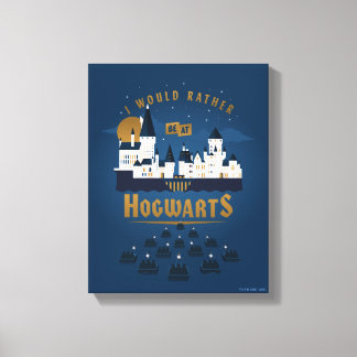 Toile Je Préférerais Être À HOGWARTS™ Abstrait Boat Ride