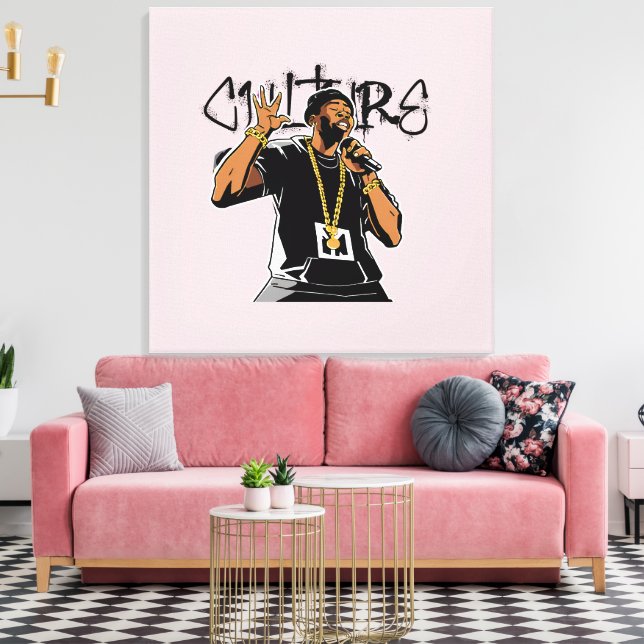 Toile Je suis ce que ressent la culture (Insitu(Salon))