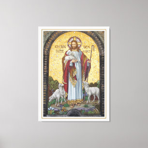 Toile "JE SUIS LE BON SHEPHERD" Jean 10:11 Art Mosaïque