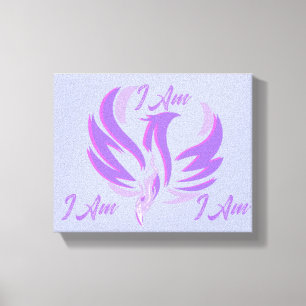 Toile Je Suis Oiseau de Feu de Flamme Violette qui S'élè