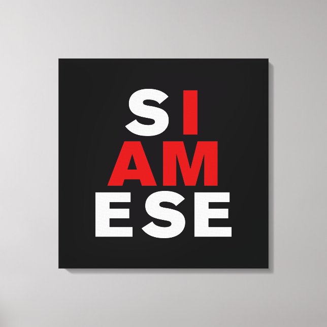 TOILE JE SUIS SIAMOIS (Recto)