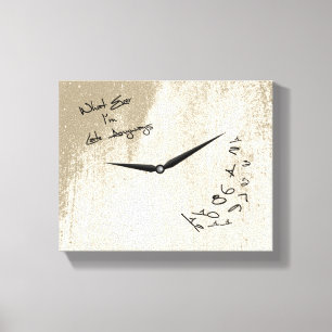 Toile Je suis toujours en retard Quoi qu'il en soit drôl