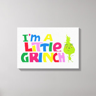 Toile Je suis un petit Grinch Graphique Coloré