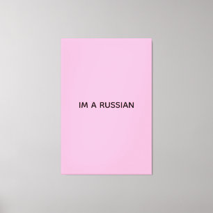TOILE JE SUIS UNE AFFICHE RUSSE