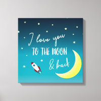 Je t'aime à la lune et à l'arrière ombre bébé pépi
