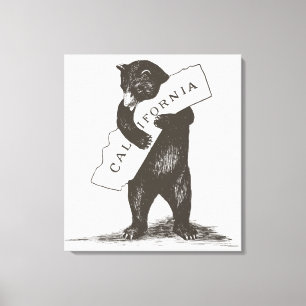 Toile Je T'Aime Californie