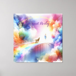 Toile Je te retrouverai au Pont Arc-en-ciel 