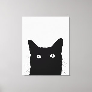 Toile Je vois Cat Click to Select Your Color Decor