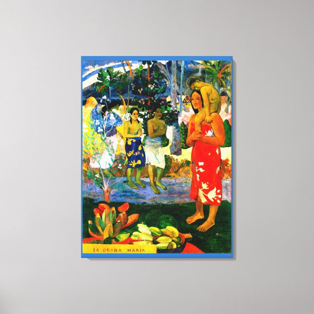 Toile Je vous salue Marie (Ia Orana Maria) (1891) de Pau (Recto)