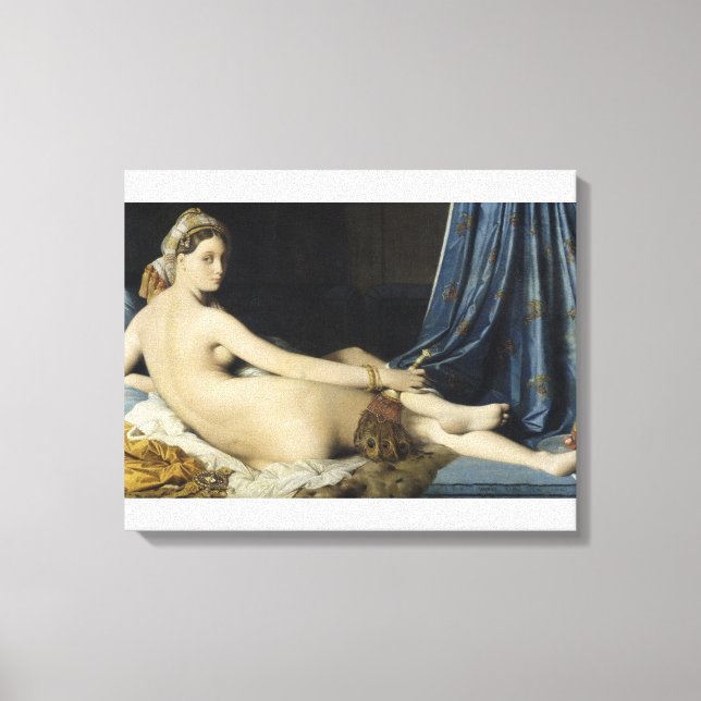 Toile Jean-Auguste-Dominique Ingres - La Grande Odalisqu (Recto)