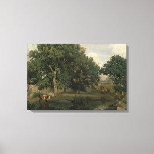 Toile Jean-Baptiste-Camille Corot - Forêt