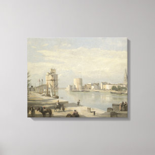 Toile Jean-Baptiste-Camille Corot - le port