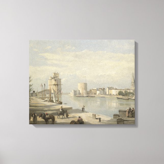 Toile Jean-Baptiste-Camille Corot - Le Port (Recto)