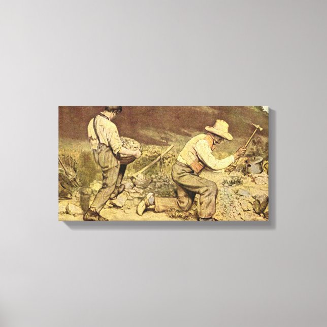 Toile Jean Desire Gustave Courbet - Les briseurs de pier (Recto)