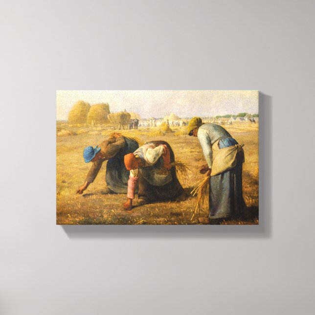 Toile Jean-François Millet - Les Gleaners (Recto)