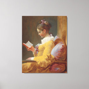 Toile Jean-Honoré Fragonard - Une Jeune Lecture