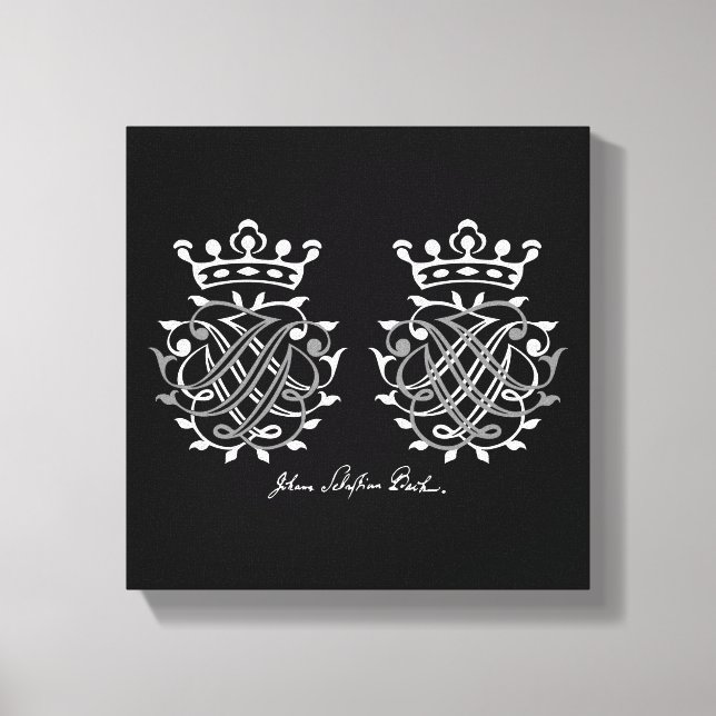 Toile Jean Sebastian Bach seal on canvas (Recto)