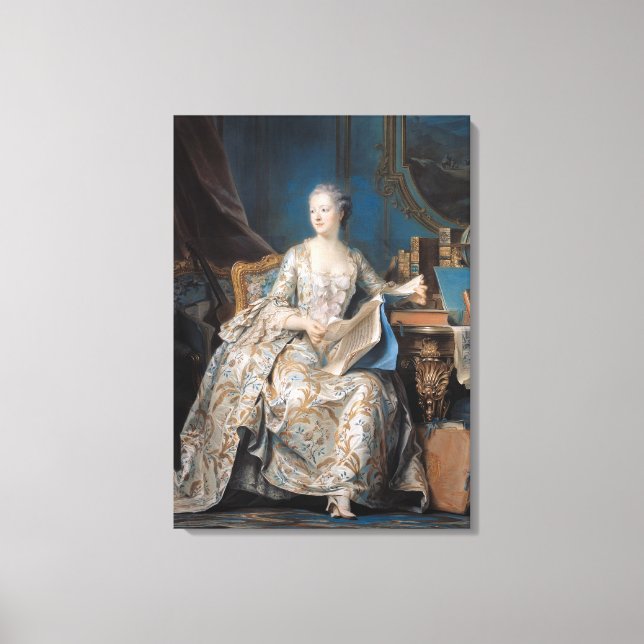 Toile Jeanne Poisson la marquise de Pompadour, 1755 (Recto)