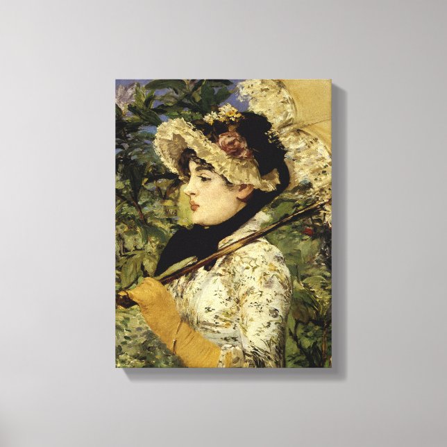 Toile Jeanne : Printemps 1881 par Manet (Recto)