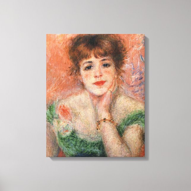 Toile Jeanne Samary en robe basse cou (par Renoir) (Recto)
