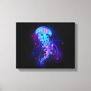 Toile Jellyfish éclatante couleur